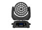 360F el sonido móvil del enfoque del lavado de la cabeza RGBW 4 in-1 LED activó las luces para la iglesia/el teatro proveedor