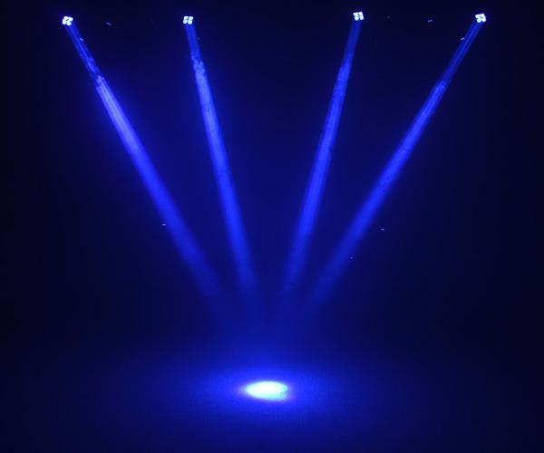 Color principal móvil del haz del club de noche LED que cambia la luz interior 4pcs * 25W de la etapa